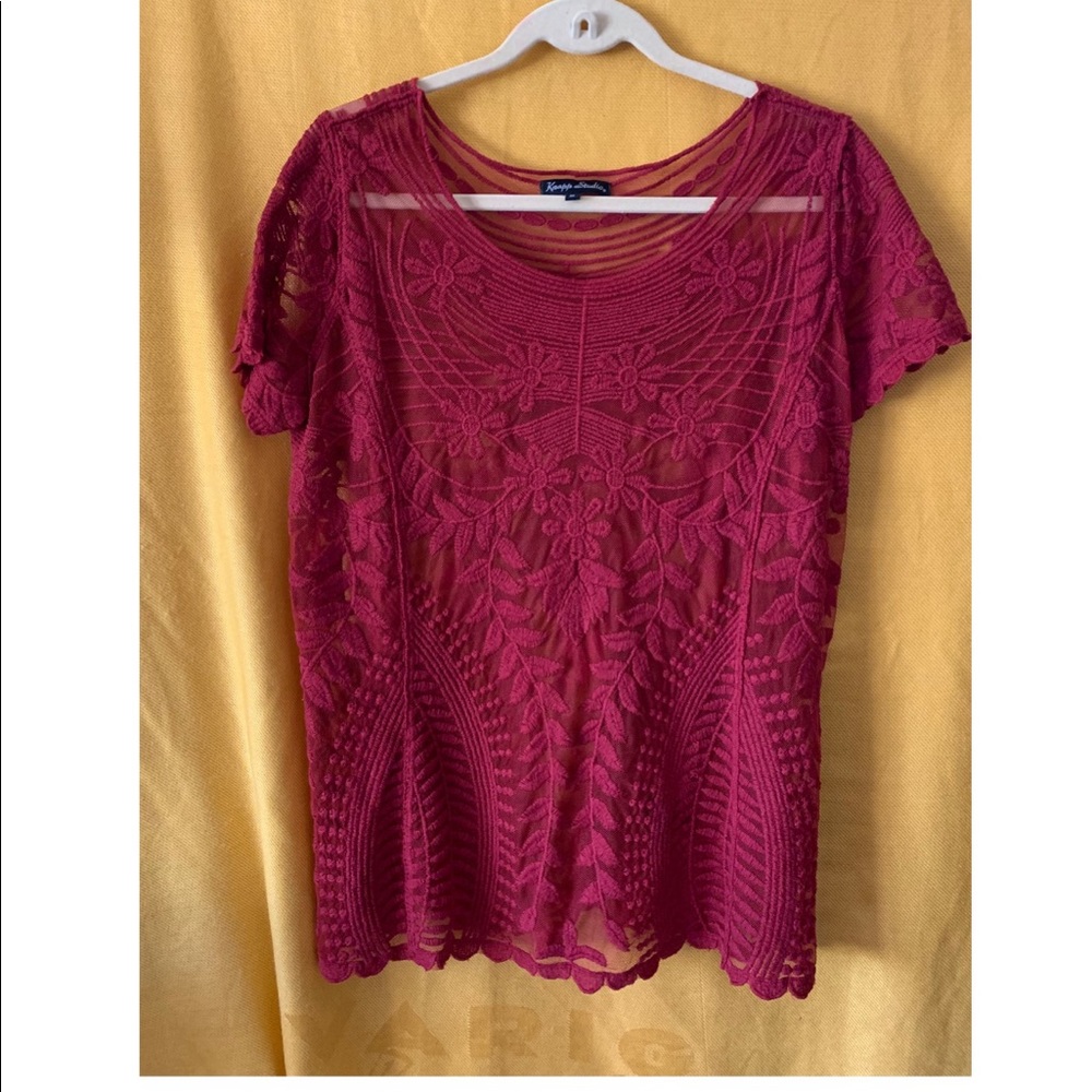 Beautiful Spring Summer Lace Short Sleeve Blouse